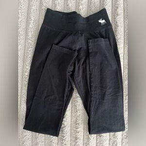 Abercrombie Kids Black Leggings with Logo